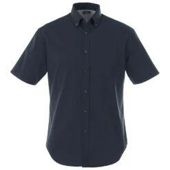 Elevate Men's Navy Stirling Short Sleeve Shirt Tall