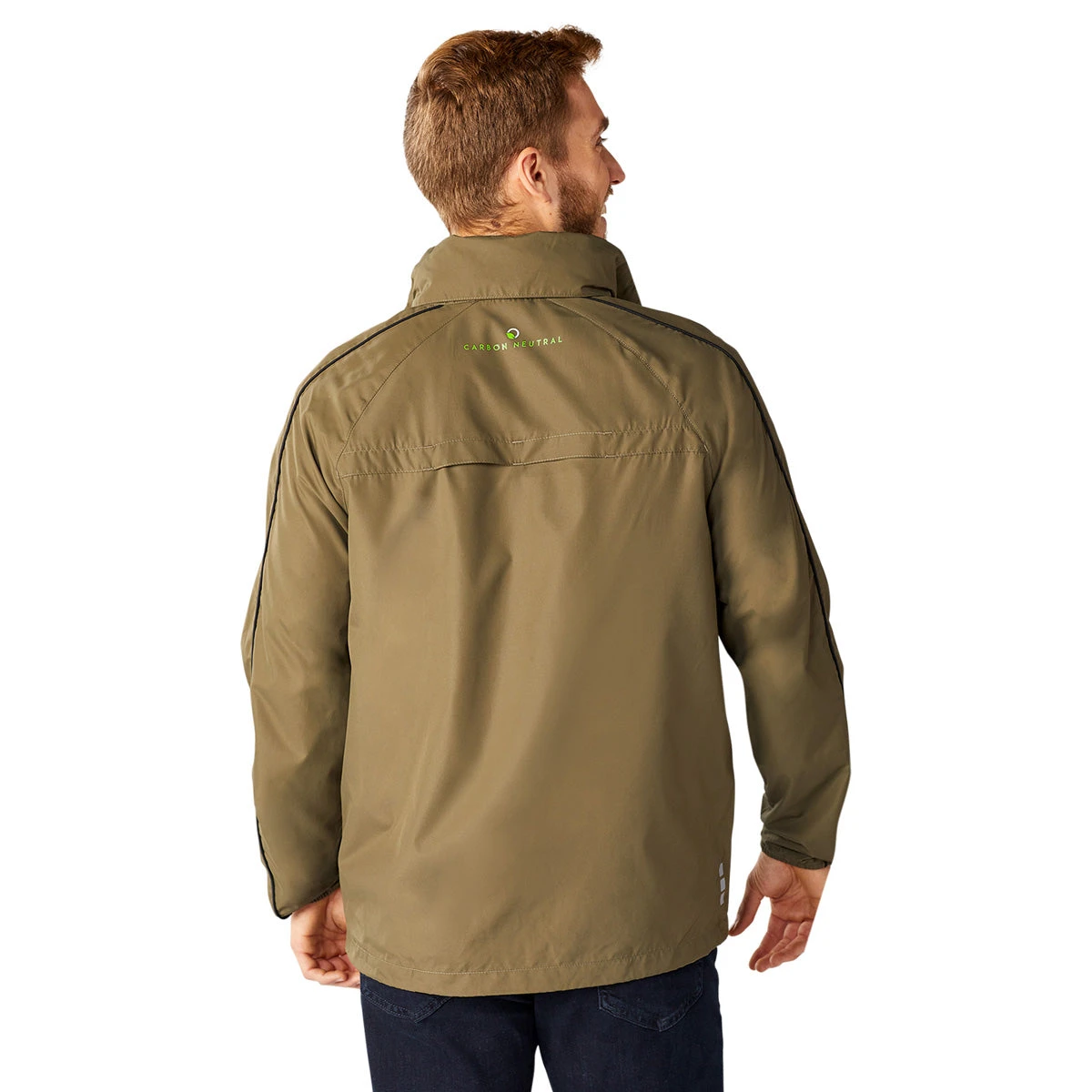 Elevate Men's Loden/Black Rincon Eco Packable Jacket 7 Elevate Men's Loden/Black Rincon Eco Packable Jacket - Image 5