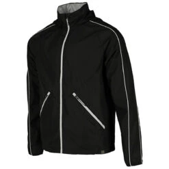 Elevate Men's Black/Silver Rincon Eco Packable Jacket 7 Elevate Men's Black/Silver Rincon Eco Packable Jacket -Elevate TM12725 995 S