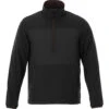 Elevate Men's Black Smoke Odaray Half Zip Jacket