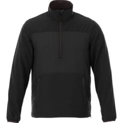 Elevate Men's Black Smoke Odaray Half Zip Jacket
