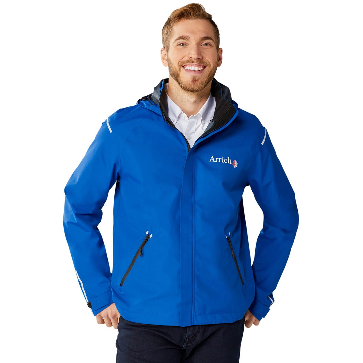 Elevate Men's Metro Blue Gearhart Softshell Jacket 4 Elevate Men's Metro Blue Gearhart Softshell Jacket - Image 2