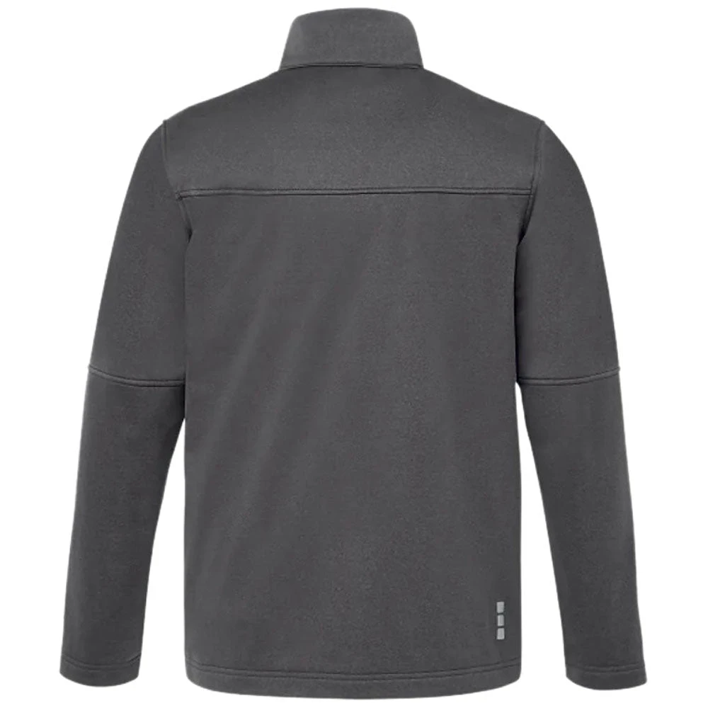 Elevate Men's Heather Dark Charcoal Joris Eco Softshell Jacket 4 Elevate Men's Heather Dark Charcoal Joris Eco Softshell Jacket - Image 2