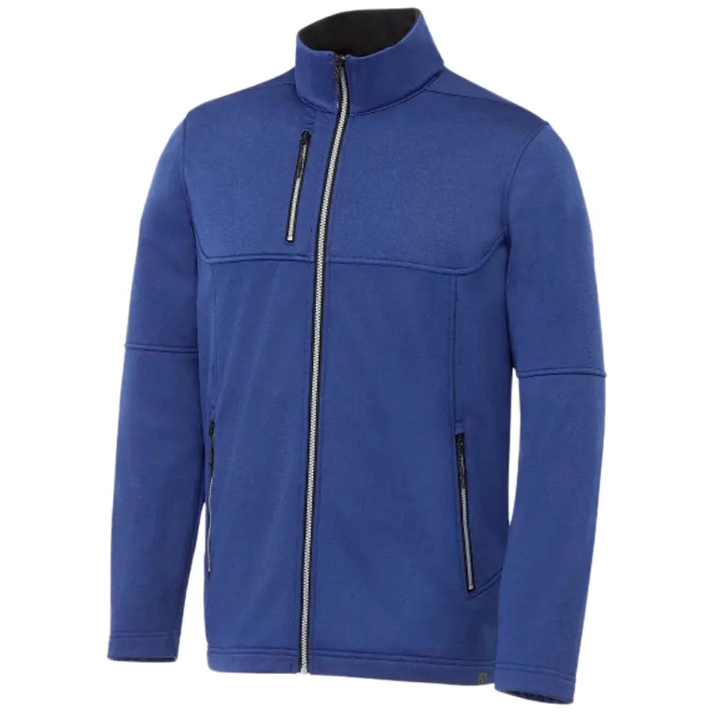 Elevate Men's Metro Blue Heather Joris Eco Softshell Jacket 5 Elevate Men's Metro Blue Heather Joris Eco Softshell Jacket - Image 3