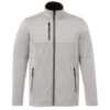 Elevate Men's Silver Heather Joris Eco Softshell Jacket