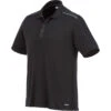 Elevate Men's Black Albula Short Sleeve Polo