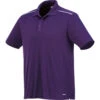 Elevate Men's Dark Plum Albula Short Sleeve Polo