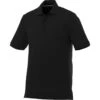 Elevate Men's Black Crandall Short Sleeve Polo -Elevate TM16222 Black F
