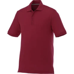 Elevate Men's Maroon Crandall Short Sleeve Polo