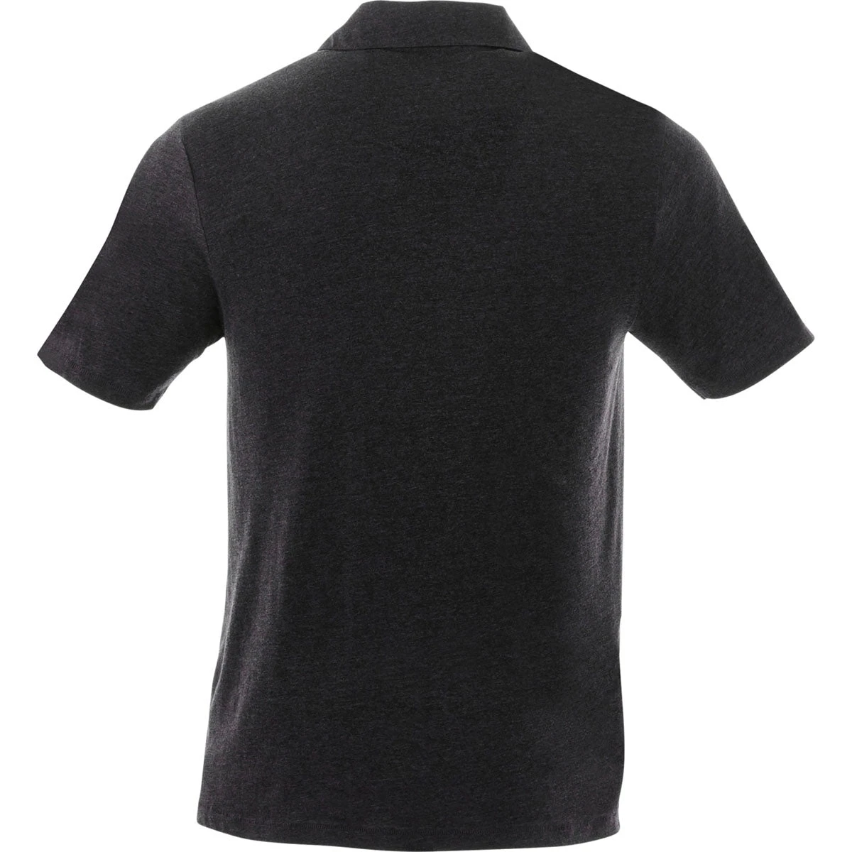 Elevate Men's Heather Dark Charcoal Acadia Short Sleeve Polo 4 Elevate Men's Heather Dark Charcoal Acadia Short Sleeve Polo - Image 2