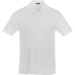 Elevate Men's White Acadia Short Sleeve Polo
