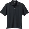 Elevate Men's Black Moreno Short Sleeve Polo 2 Elevate Men's Black Moreno Short Sleeve Polo -Elevate TM16252 Black F
