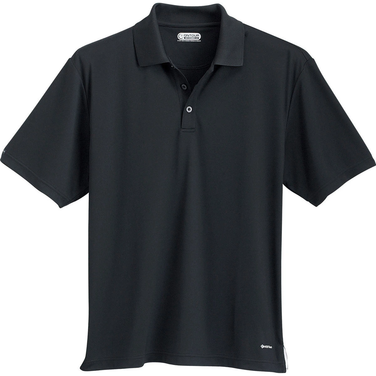 Elevate Men's Black Moreno Short Sleeve Polo 3 Elevate Men's Black Moreno Short Sleeve Polo