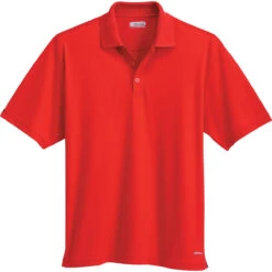 Elevate Men's Red Moreno Short Sleeve Polo