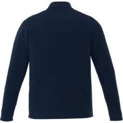 Elevate Men's Navy Mori Long Sleeve Polo -Elevate TM16255 Navy B