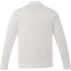 Elevate Men's White Mori Long Sleeve Polo -Elevate TM16255 White B