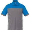 Elevate Men's Olympic Blue/Steel Grey Mack Short Sleeve Polo -Elevate TM16308 Olympic Blue Steel Grey F