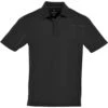 Elevate Men's Black/Steel Grey Wilcox Short Sleeve Polo -Elevate TM16309 Black Steel Grey F
