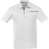 Elevate Men's White/Steel Grey Wilcox Short Sleeve Polo -Elevate TM16309 White Steel Grey F