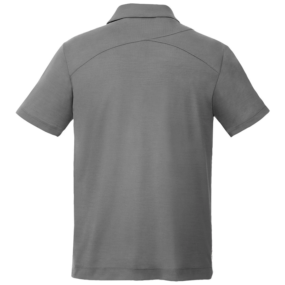 Elevate Men's Steel Grey Amos Eco Short Sleeve Polo 4 Elevate Men's Steel Grey Amos Eco Short Sleeve Polo - Image 2
