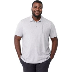 Elevate Men's Heather Grey Somoto Eco Short Sleeve Polo -Elevate TM16314 Heather Grey HTF
