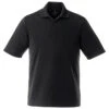 Elevate Men's Black Dade Short Sleeve Polo Tall