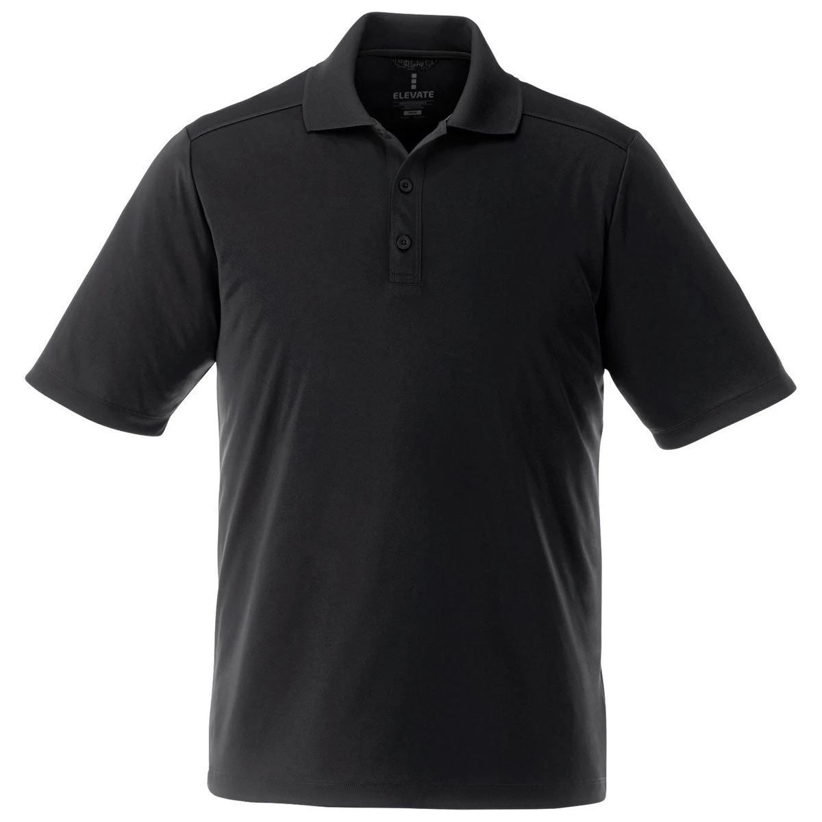 Elevate Men's Black Dade Short Sleeve Polo Tall 3 Elevate Men's Black Dade Short Sleeve Polo Tall