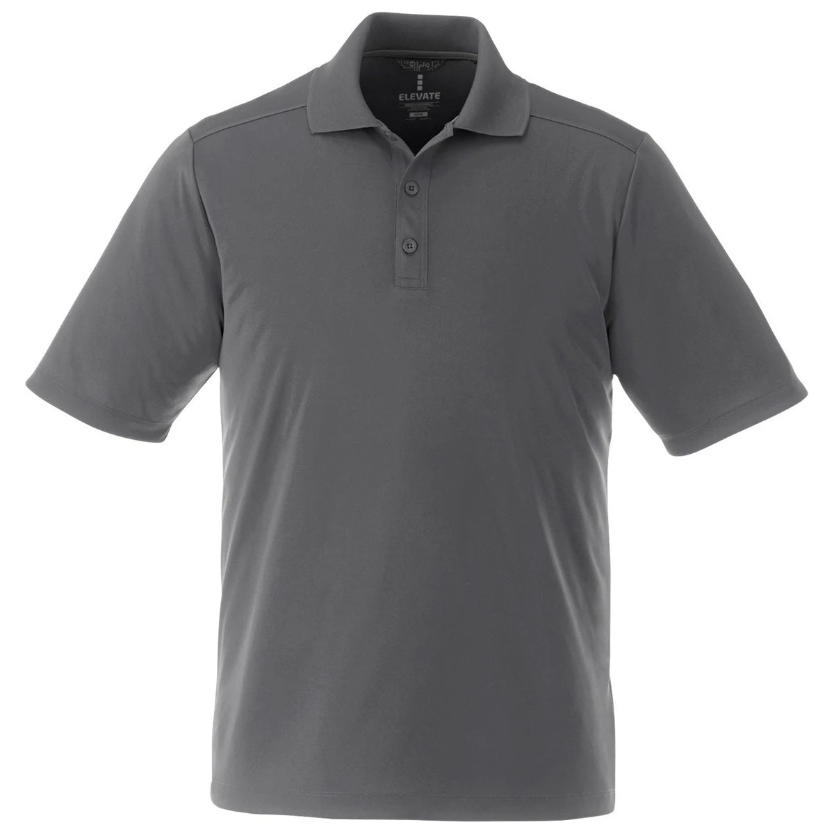 Elevate Men's Steel Grey Dade Short Sleeve Polo Tall 3 Elevate Men's Steel Grey Dade Short Sleeve Polo Tall