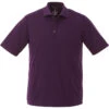 Elevate Men's Dark Plum Dade Short Sleeve Polo -Elevate TM16398 Dark Plum F