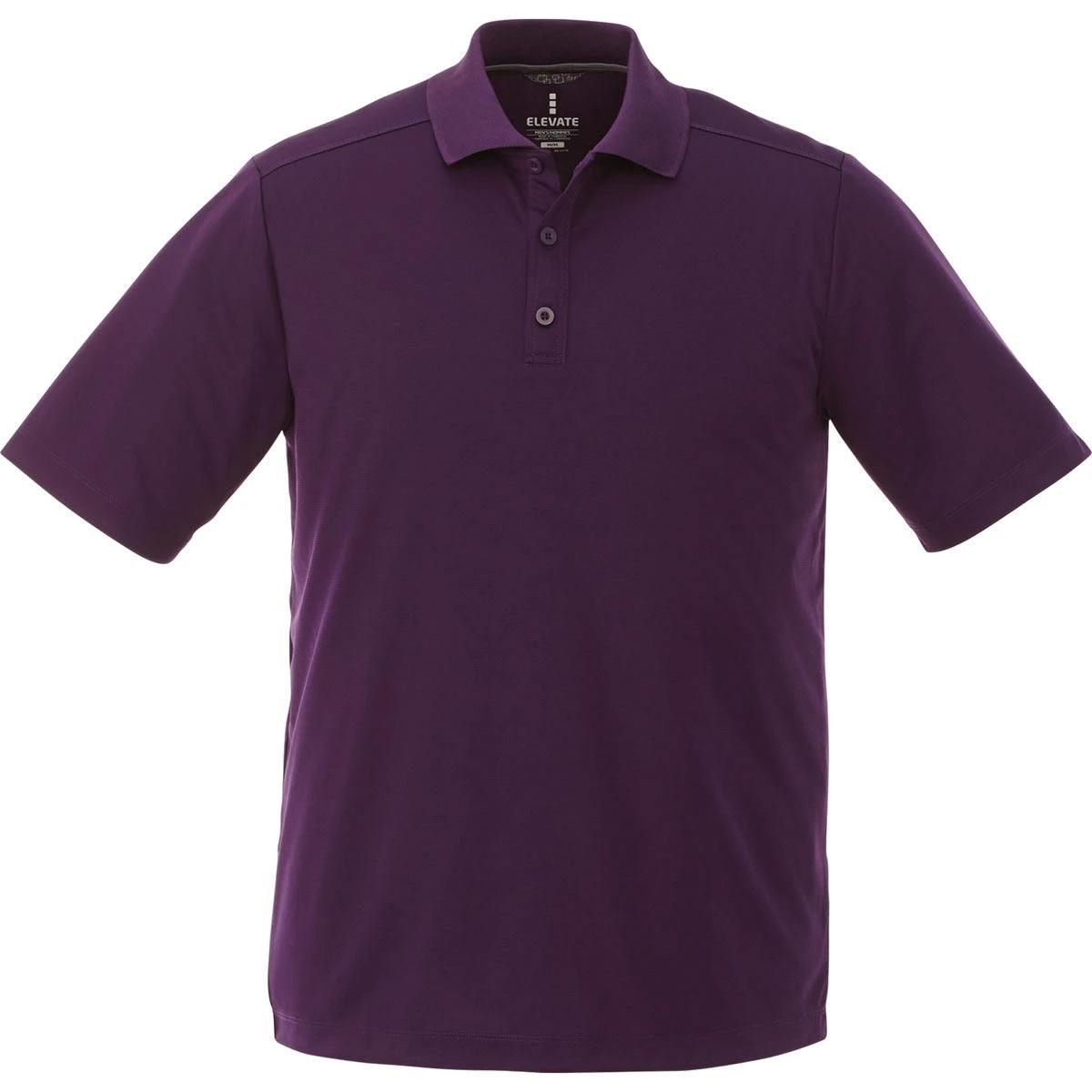 Elevate Men's Dark Plum Dade Short Sleeve Polo 3 Elevate Men's Dark Plum Dade Short Sleeve Polo
