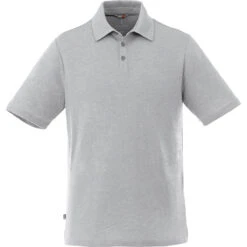 Elevate Men's Heather Grey Tipton Short Sleeve Polo
