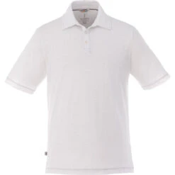 Elevate Men's White Tipton Short Sleeve Polo