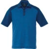 Elevate Men's Olympic Blue Heather/Invictus Sagano Short Sleeve Polo 1 Elevate Men's Olympic Blue Heather/Invictus Sagano Short Sleeve Polo -Elevate TM16508 Olympic Blue Heather Invictus F
