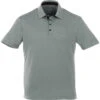 Elevate Men's Steel Grey Torres Short Sleeve Polo