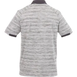 Elevate Men's Heather Grey/Grey Storm Emory Short Sleeve Polo -Elevate TM16510 Heather Grey Grey Storm B