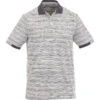 Elevate Men's Heather Grey/Grey Storm Emory Short Sleeve Polo