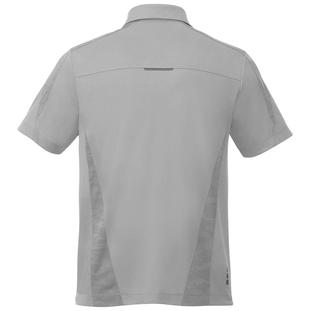 Elevate Men's Silver Piedmont Short Sleeve Polo 4 Elevate Men's Silver Piedmont Short Sleeve Polo - Image 2