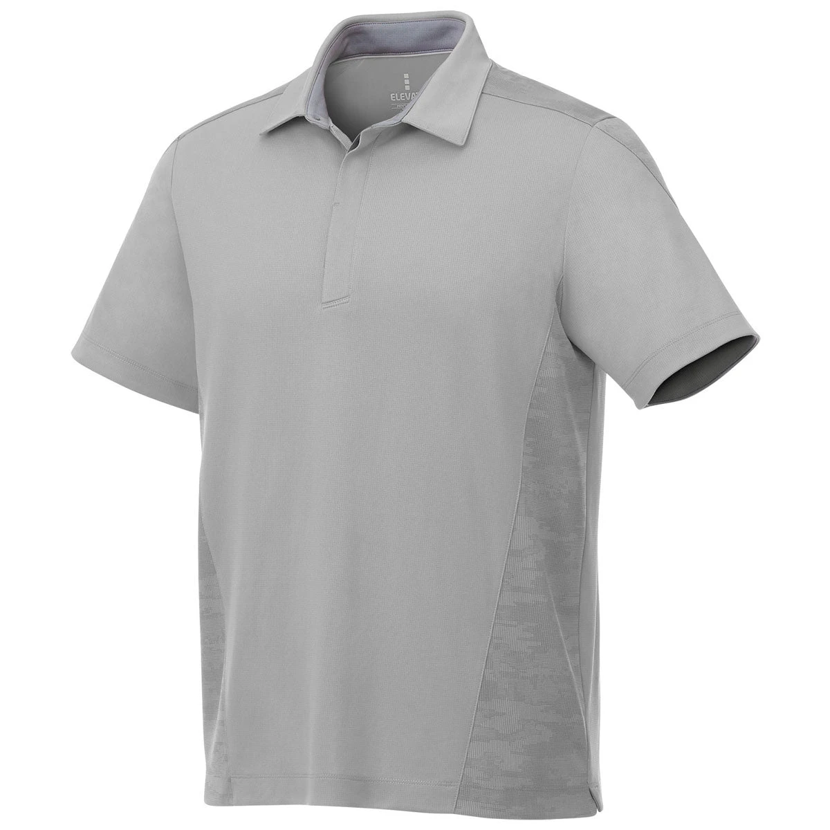 Elevate Men's Silver Piedmont Short Sleeve Polo 3 Elevate Men's Silver Piedmont Short Sleeve Polo