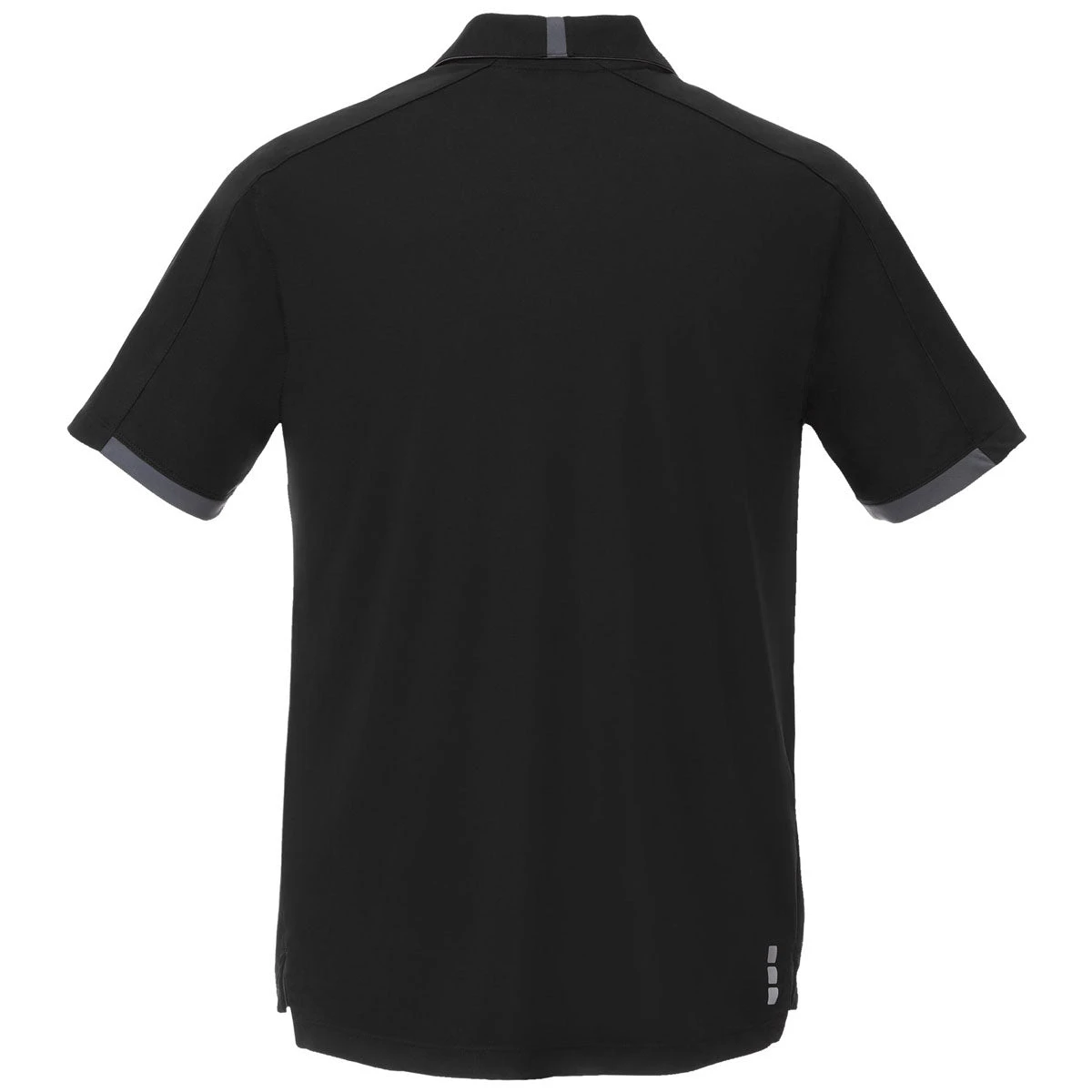 Elevate Men's Black/Grey Storm Cerrado Short Sleeve Polo 4 Elevate Men's Black/Grey Storm Cerrado Short Sleeve Polo - Image 2