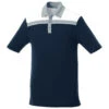 Elevate Men's Navy/Fossil/White Gydan Short Sleeve Polo