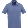 Elevate Men's Steel Blue Heather Concord Short Sleeve Polo