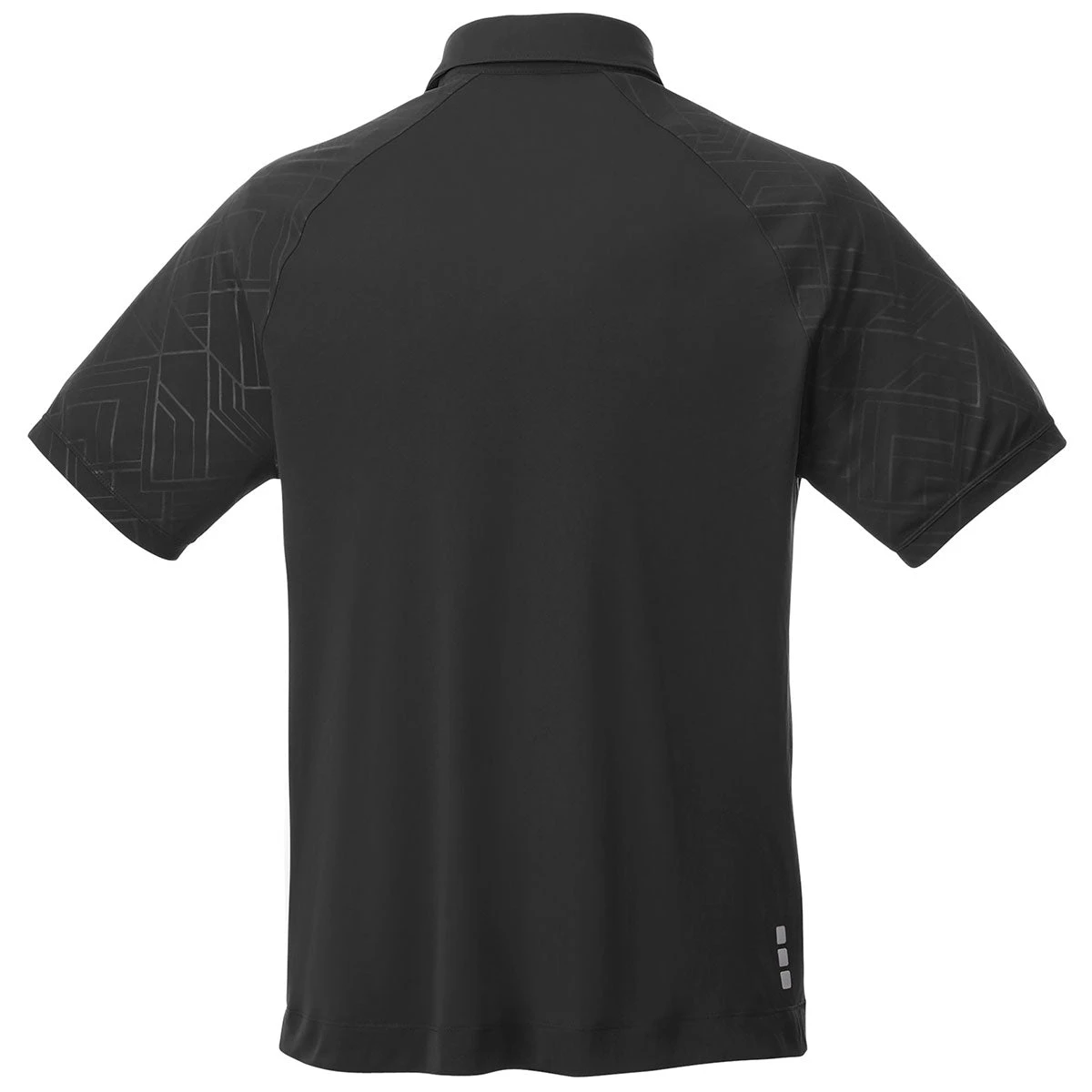 Elevate Men's Black Hakone Short Sleeve Polo 4 Elevate Men's Black Hakone Short Sleeve Polo - Image 2