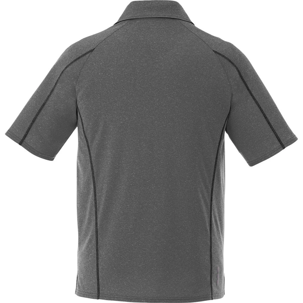 Elevate Men's Heather Dark Charcoal Macta Short Sleeve Polo 4 Elevate Men's Heather Dark Charcoal Macta Short Sleeve Polo - Image 2