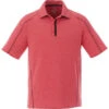 Elevate Men's Team Red Heather Macta Short Sleeve Polo -Elevate TM16627 Team Red Heather Black Smoke F