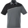 Elevate Men's Steel Grey Prater Short Sleeve Polo -Elevate TM16702 Steel Grey F