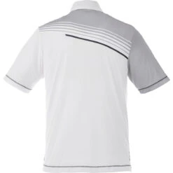 Elevate Men's White Prater Short Sleeve Polo -Elevate TM16702 White B
