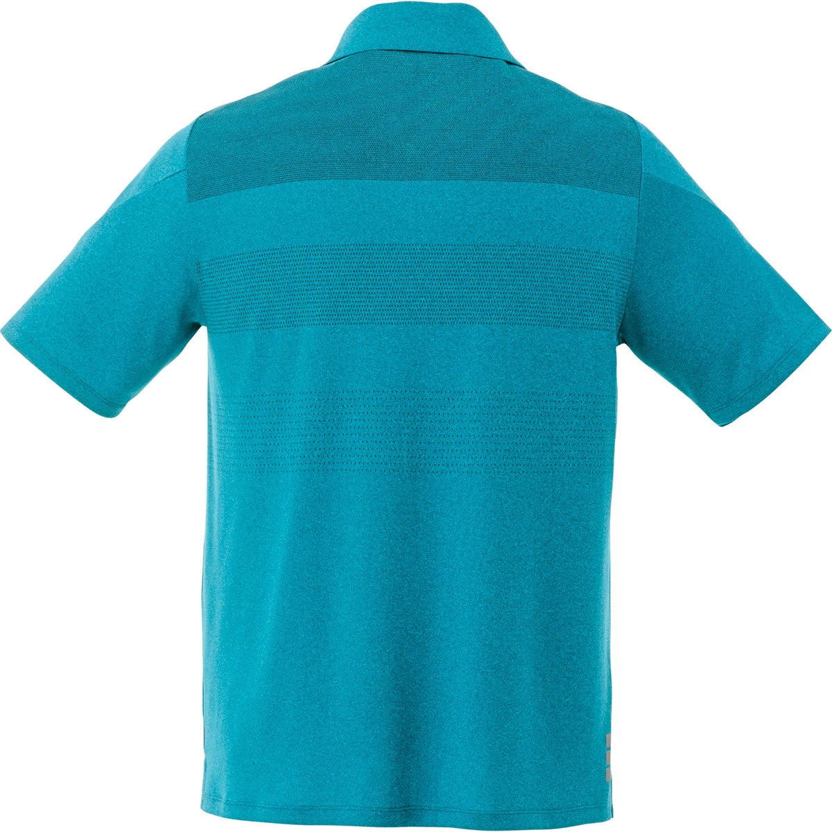 Elevate Men's Aspen Blue Heather Antero Short Sleeve Polo 4 Elevate Men's Aspen Blue Heather Antero Short Sleeve Polo - Image 2