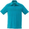 Elevate Men's Aspen Blue Heather Antero Short Sleeve Polo