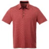 Elevate Men's Vintage Red Heather Skara Short Sleeve Polo