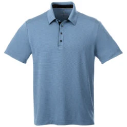Elevate Men's Metro Blue Heather Skara Short Sleeve Polo